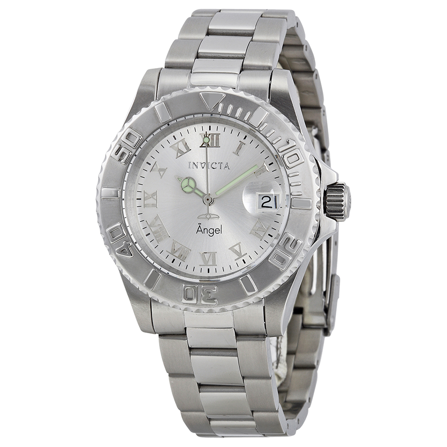 invicta angel silver tone dial stainless steel ladies watch 14320 invicta angel silver tone dial stainless steel ladies watch 14320