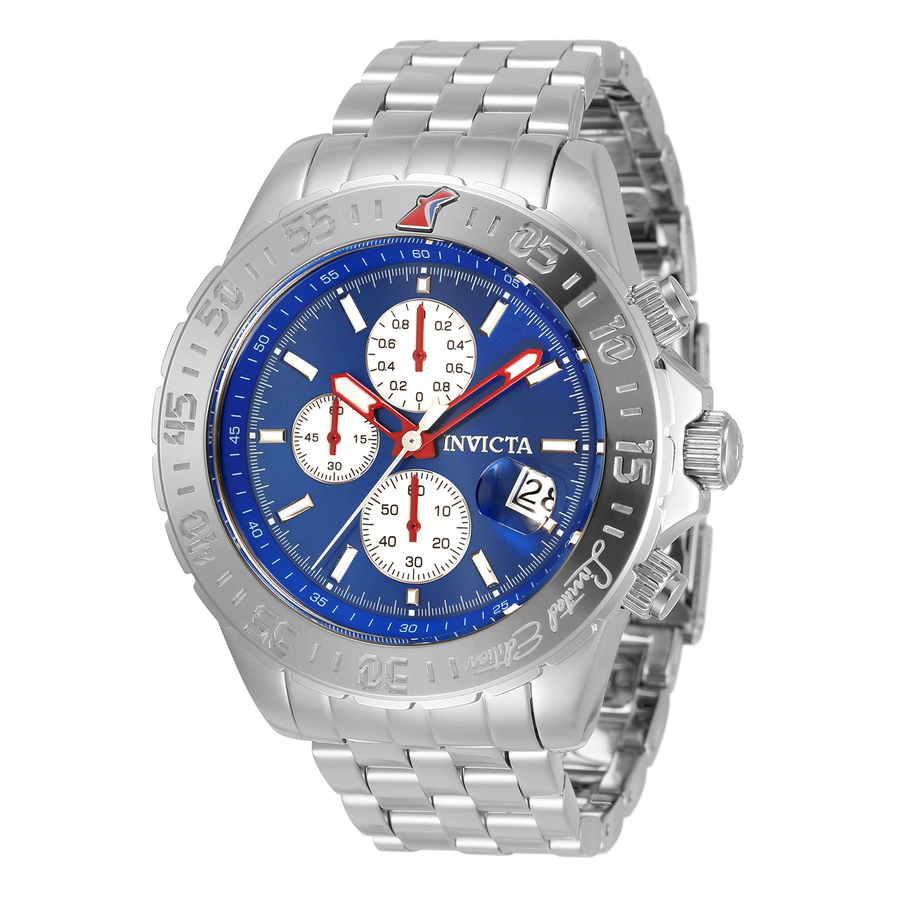 invicta aviator alarm chronograph quartz blue dial men's watch 33501 invicta aviator alarm chronograph quartz blue dial men's watch 33501