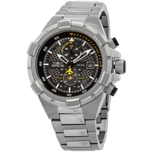 invicta aviator chronograph black dial men's watch 28108