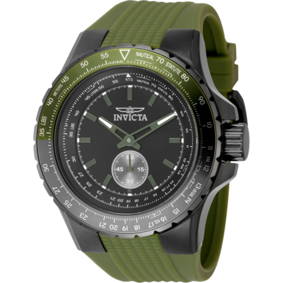invicta aviator quartz black dial men's watch 49323 invicta aviator quartz black dial men's watch 49323