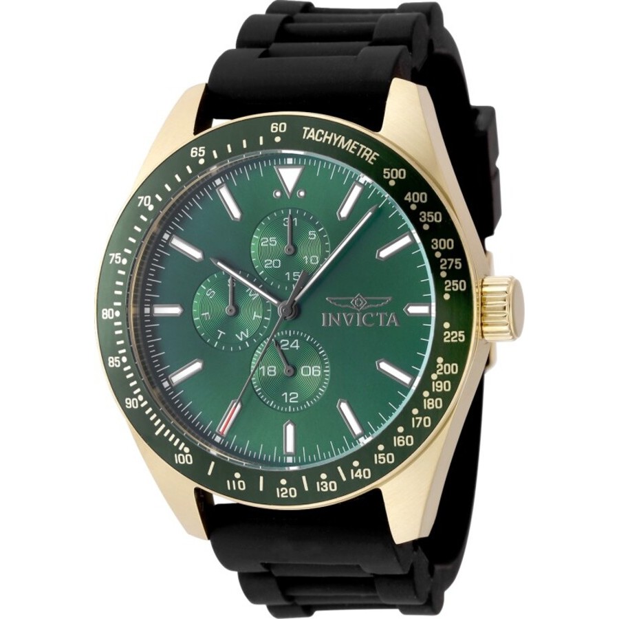 invicta aviator quartz green dial men's watch 49077 invicta aviator quartz green dial men's watch 49077
