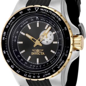 invicta aviator quartz gunmetal dial men's watch 49718