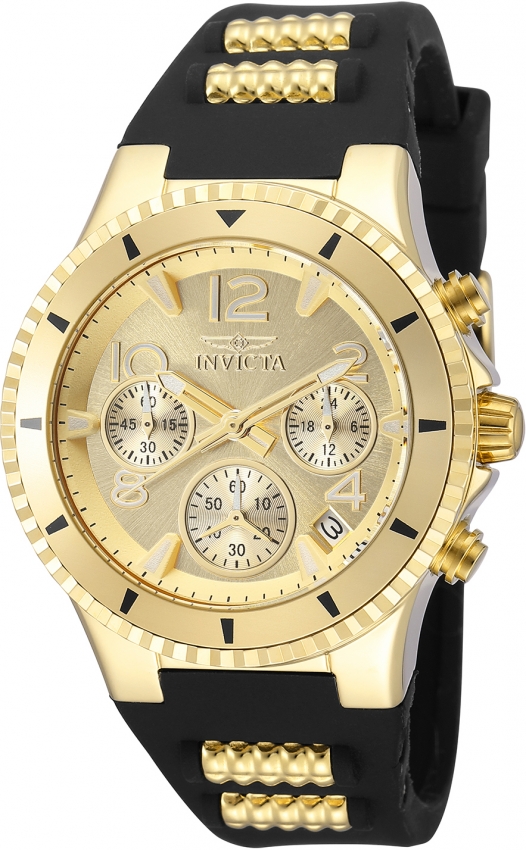 invicta blu chronograph quartz gold dial ladies watch 36909 invicta blu chronograph quartz gold dial ladies watch 36909