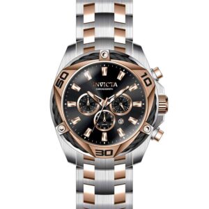 invicta bolt chronograph quartz black dial men's watch 34129