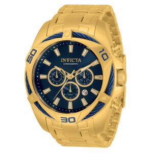 invicta bolt chronograph quartz blue dial men's watch 34120