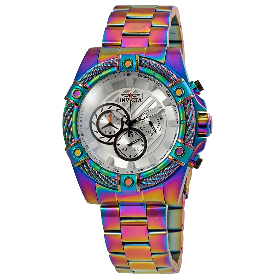 invicta bolt chronograph white dial men's watch 25520 invicta bolt chronograph white dial men's watch 25520