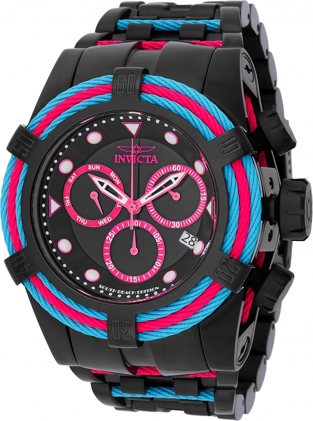 invicta bolt south beach chronograph quartz black dial men's watch 48605 invicta bolt south beach chronograph quartz black dial men's watch 48605