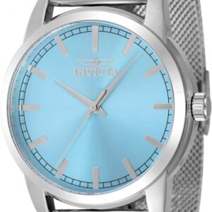 invicta celestial quartz light blue dial men's watch 48508