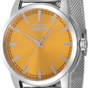 invicta celestial quartz yellow dial men's watch 48506
