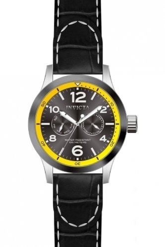 invicta force grey dial black leather band men's watch 14141 invicta force grey dial black leather band men's watch 14141