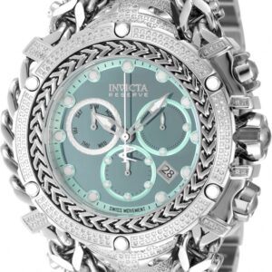 invicta gladiator chronograph quartz diamond turquoise dial men's watch 48416