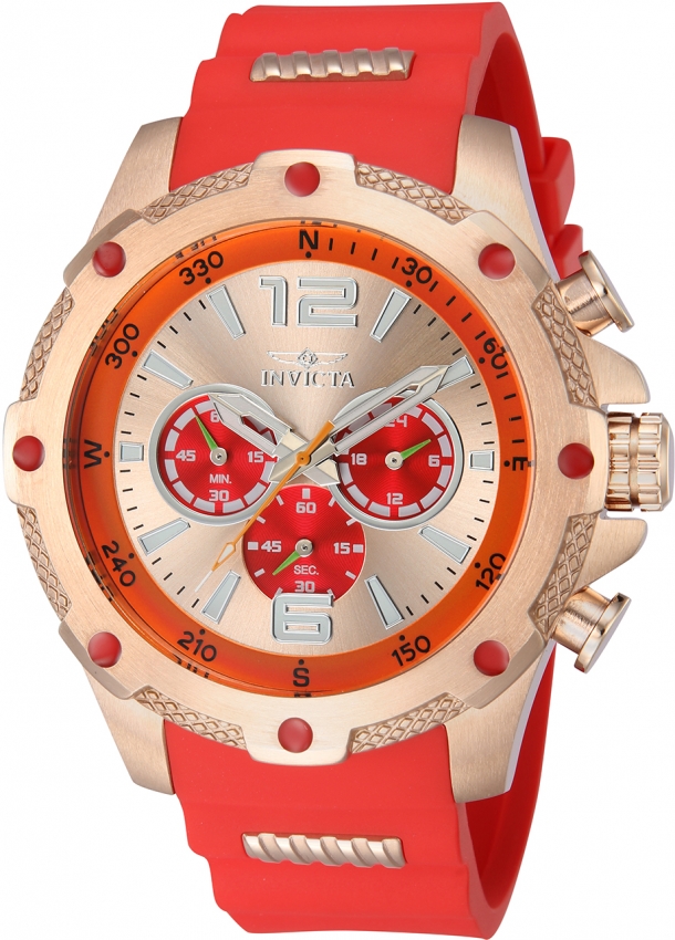 invicta i force chronograph gmt quartz rose gold dial men's watch 43004 invicta i force chronograph gmt quartz rose gold dial men's watch 43004