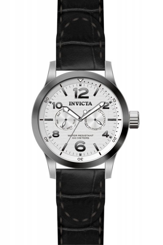 invicta i force silver dial stainless steel black leather men's watch 13009 invicta i force silver dial stainless steel black leather men's watch 13009
