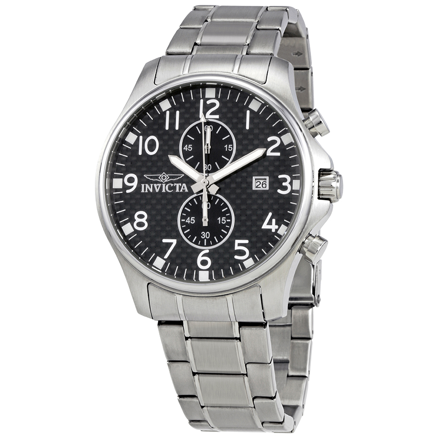 invicta ii multifunction black dial stainless steel men's watch 0379 invicta ii multifunction black dial stainless steel men's watch 0379