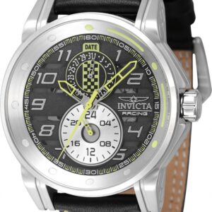 invicta invicta racing gmt quartz black dial men's watch 47534