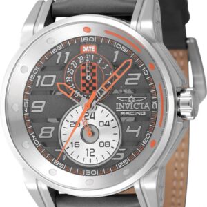 invicta invicta racing gmt quartz gunmetal dial men's watch 47535
