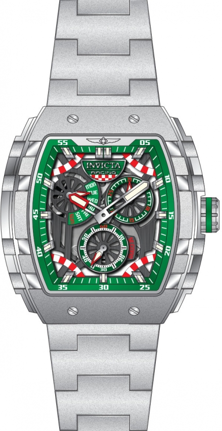 invicta invicta racing gunmetal and green and grey dial men's watch 49219 invicta invicta racing gunmetal and green and grey dial men's watch 49219
