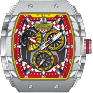 invicta invicta racing yellow and red and black dial men's watch 49221