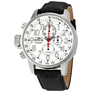 invicta lefty force chronograph white dial men's watch 1514