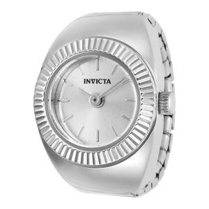 invicta mini angel quartz crystal silver dial ladies watch 48946