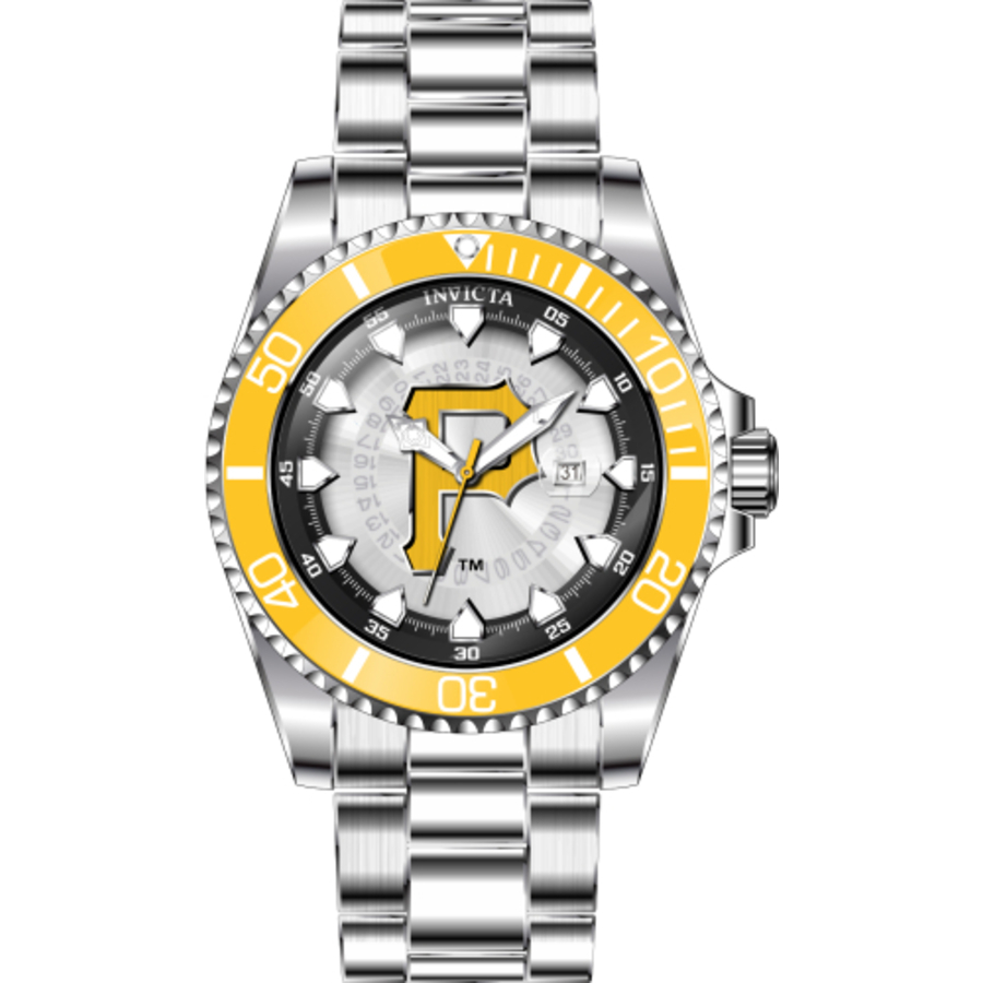 invicta mlb pittsburgh pirates quartz men's watch 43475 invicta mlb pittsburgh pirates quartz men's watch 43475