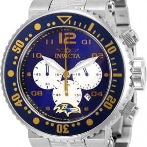 invicta nfl baltimore ravens chronograph quartz men's watch 30257