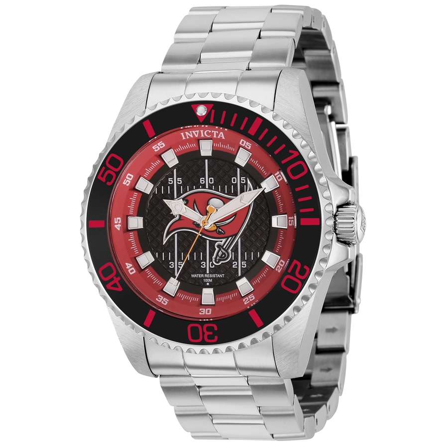 invicta nfl black and red and grey and white dial men's watch 36949 invicta nfl black and red and grey and white dial men's watch 36949