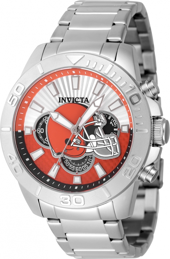invicta nfl cleveland browns chronograph gmt quartz men's watch 47951 invicta nfl cleveland browns chronograph gmt quartz men's watch 47951