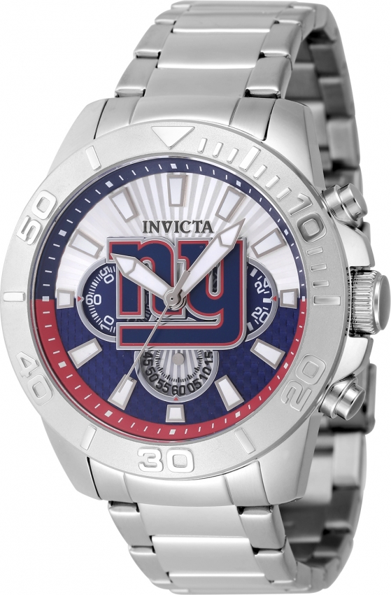 invicta nfl new york giants chronograph gmt quartz men's watch 47938 invicta nfl new york giants chronograph gmt quartz men's watch 47938