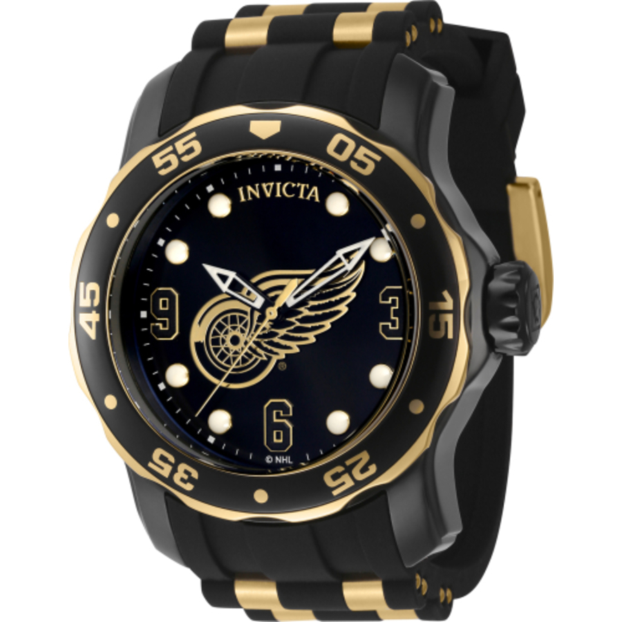 invicta nhl detroit red wings quartz black dial men's watch 42314 invicta nhl detroit red wings quartz black dial men's watch 42314
