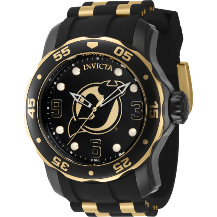 invicta nhl new jersey devils quartz black dial men's watch 42310 invicta nhl new jersey devils quartz black dial men's watch 42310
