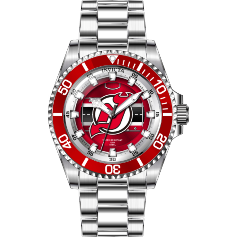 invicta nhl new jersey devils quartz red dial ladies watch 42221 invicta nhl new jersey devils quartz red dial ladies watch 42221