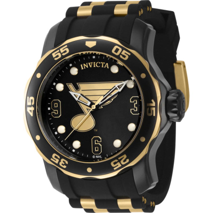 invicta nhl st. louis blues quartz black dial men's watch 42313 invicta nhl st. louis blues quartz black dial men's watch 42313