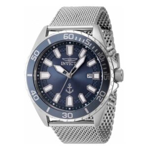 invicta ocean voyage quartz blue dial men's watch 46270
