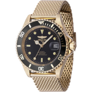 invicta pro diver automatic date black dial men's watch 47722