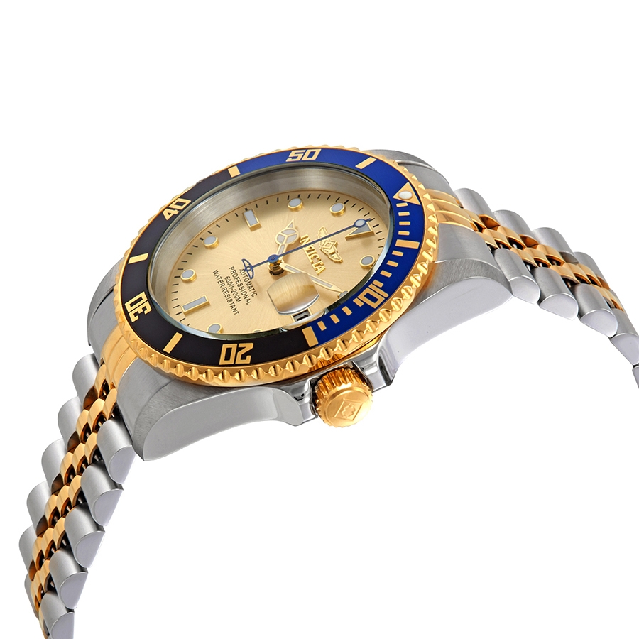 invicta pro diver automatic gold dial batman bezel men's watch 29181 invicta pro diver automatic gold dial batman bezel men's watch 29181