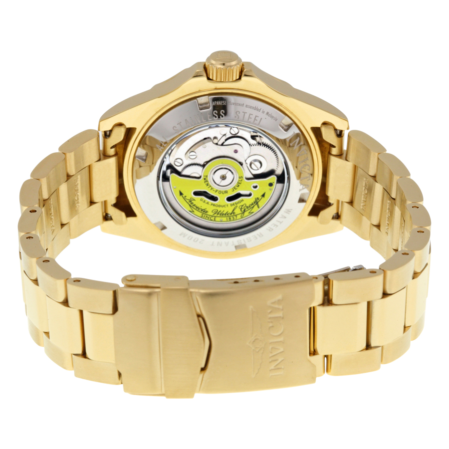 invicta pro diver automatic black dial gold plated men's watch 8929 invicta pro diver automatic black dial gold plated men's watch 8929