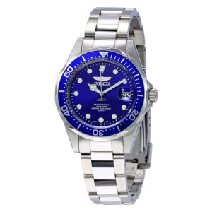 invicta pro diver blue dial stainless steel men's watch 17048