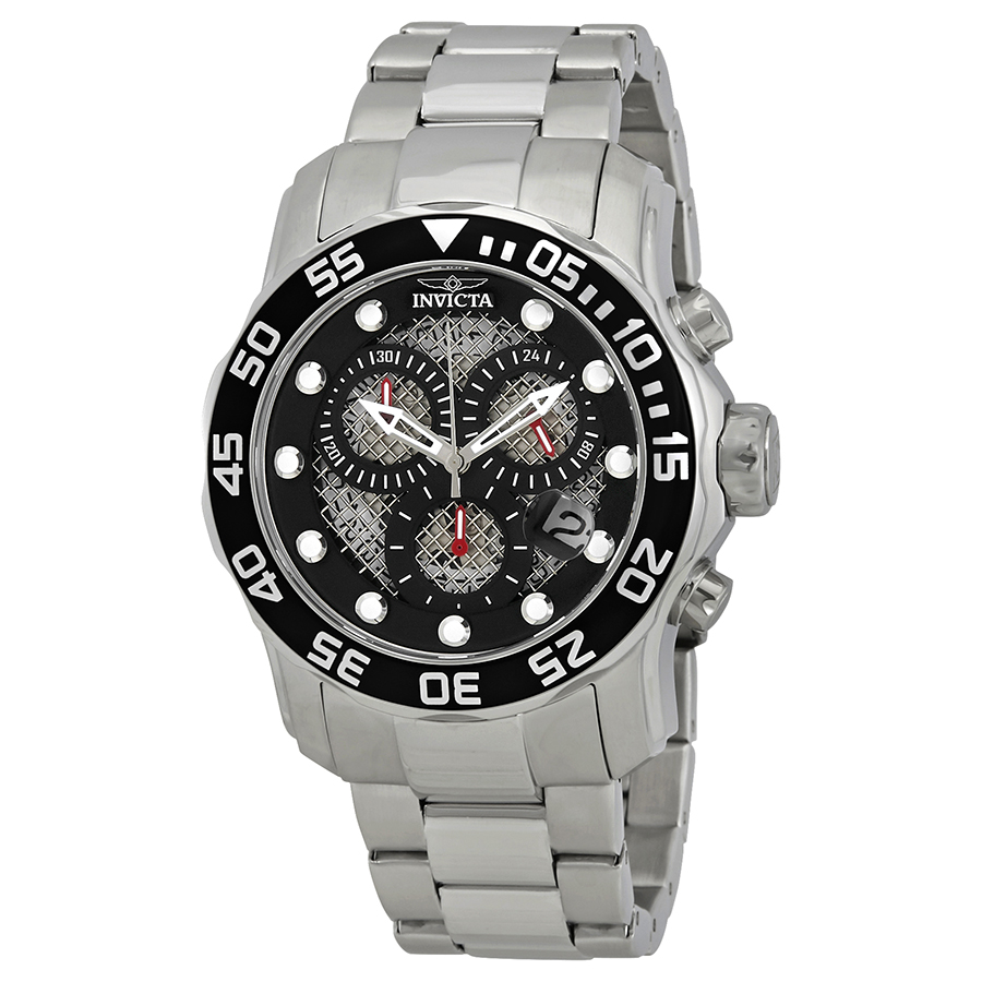 invicta pro diver chronograph black dial men's watch 19836 invicta pro diver chronograph black dial men's watch 19836