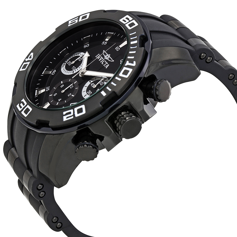invicta pro diver chronograph black dial men's watch 22338 invicta pro diver chronograph black dial men's watch 22338