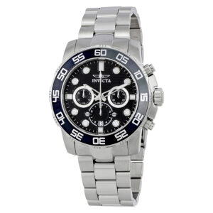 invicta pro diver chronograph black dial men's watch 22226