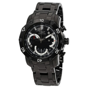 invicta pro diver chronograph black dial men's watch 22763
