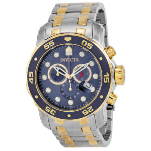 invicta pro diver chronograph blue dial men's watch 0077