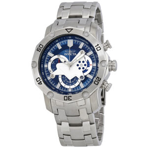 invicta pro diver chronograph blue dial men's watch 22764