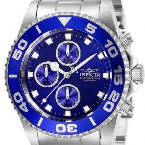 invicta pro diver chronograph blue dial men's watch 28690