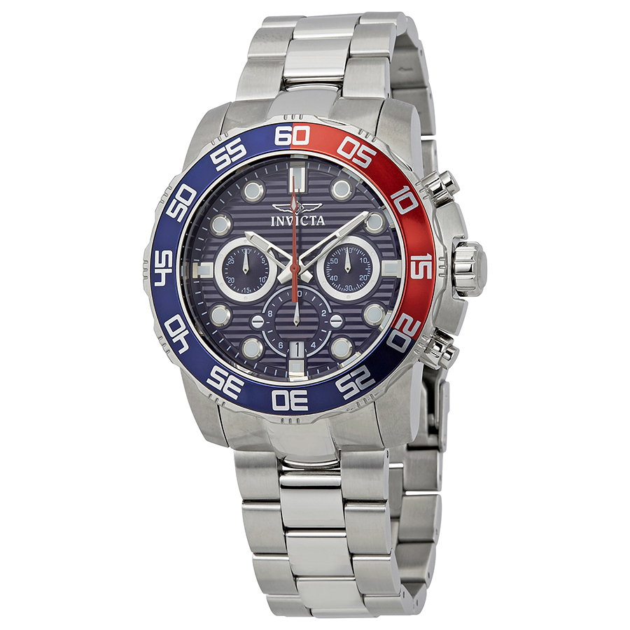 invicta pro diver chronograph blue dial pepsi bezel men's watch 22225 invicta pro diver chronograph blue dial pepsi bezel men's watch 22225