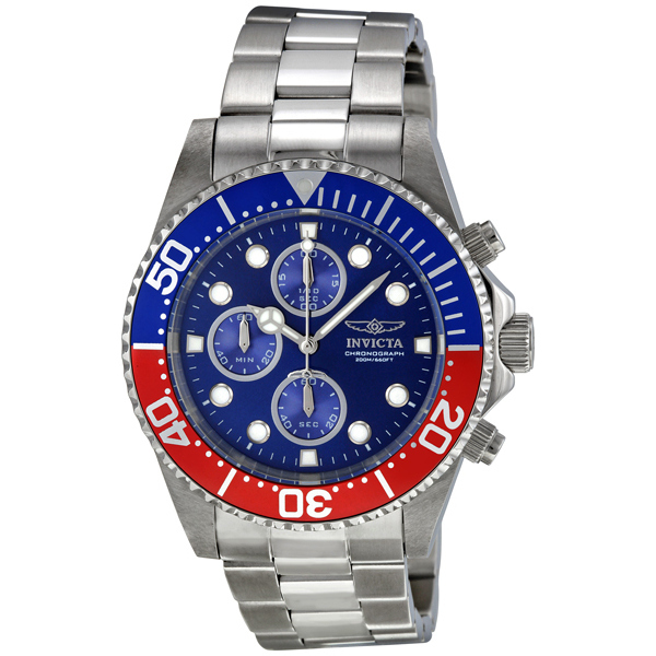 invicta pro diver chronograph blue dial pepsi bezel men's watch 1771 invicta pro diver chronograph blue dial pepsi bezel men's watch 1771