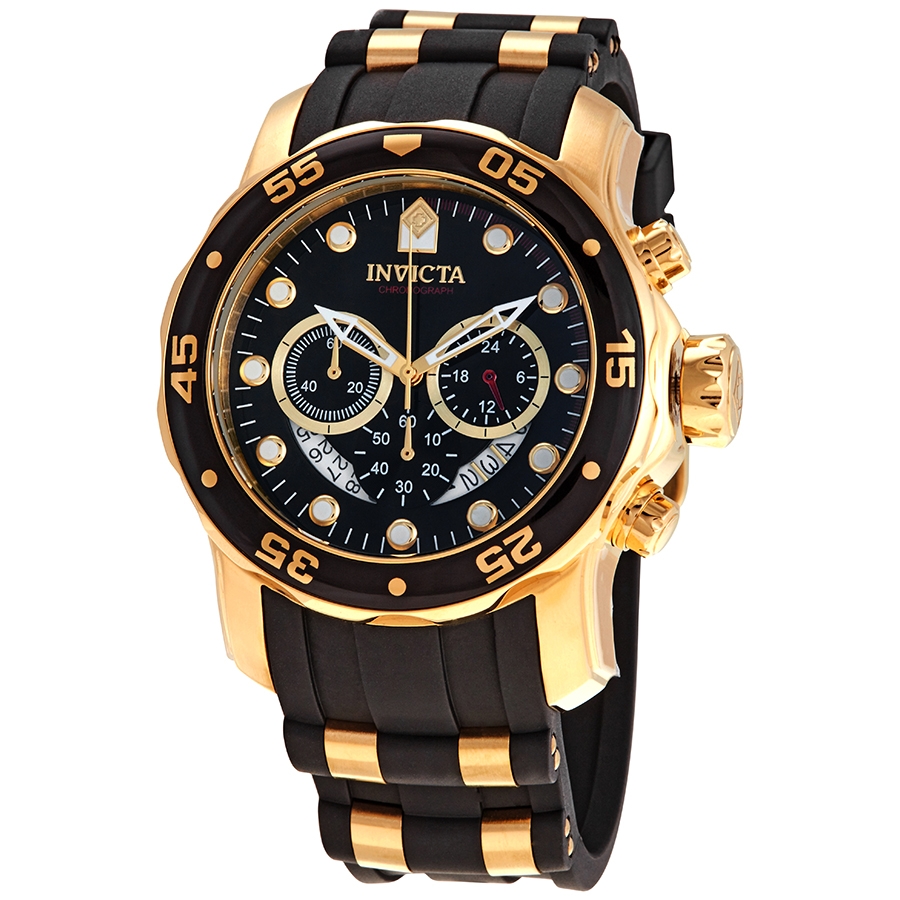 invicta pro diver chronograph black semi transparent dial men's watch 6981 invicta pro diver chronograph black semi transparent dial men's watch 6981