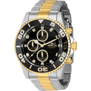 invicta pro diver chronograph quartz black dial men's watch 43407