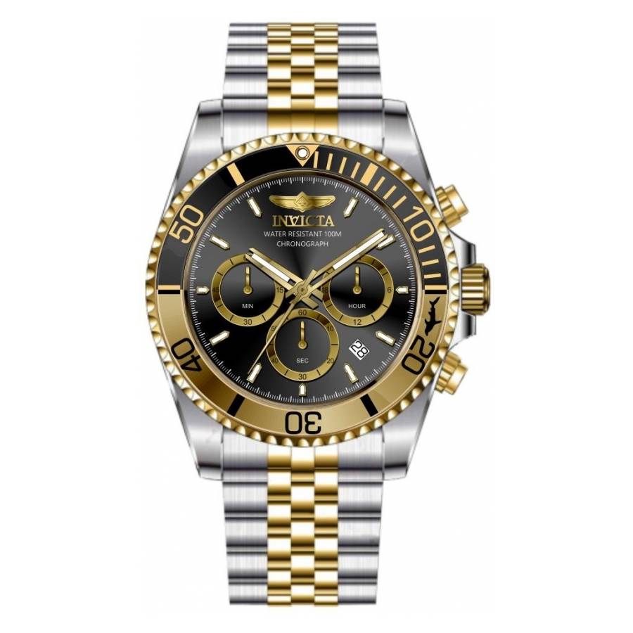 invicta pro diver chronograph quartz black dial men's watch 49837 invicta pro diver chronograph quartz black dial men's watch 49837